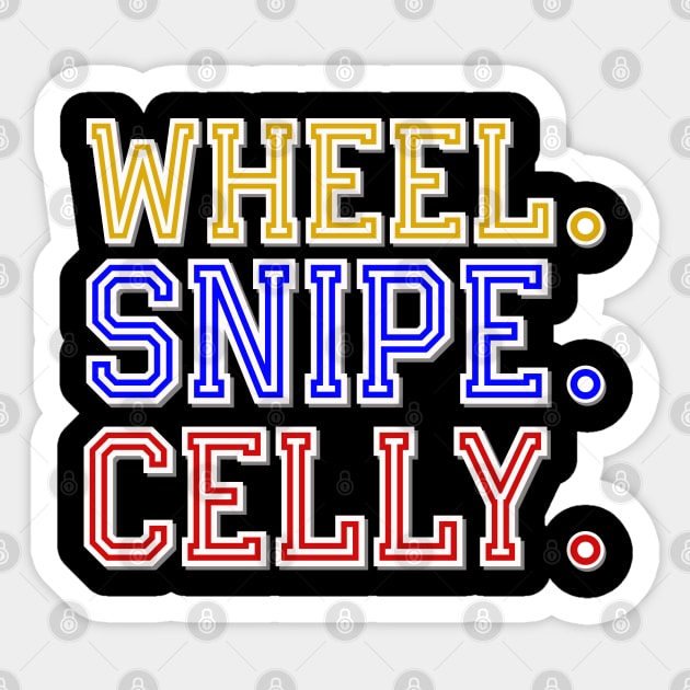 Multi-Colored - Letterkenny Irish and Shamrocks Hockey Fan - Wheel Snipe Celly Sticker by PincGeneral